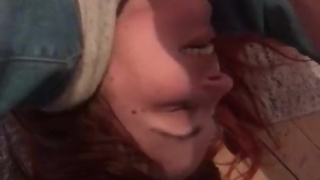 A slave girl loves to lick foot and smell shoes of her master