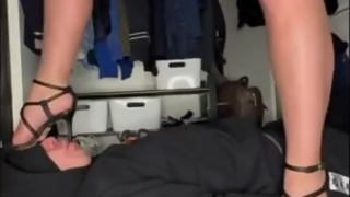 Mistress trampling slave and worship in high heels. -TEASER -Full vid on OF