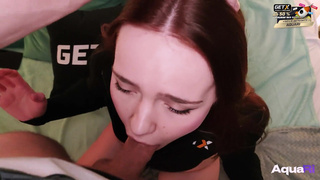 Cum On The Chest Of A Beautiful Girl