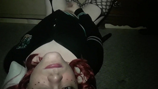 Cute Tgirl Edging To A Self Facial!