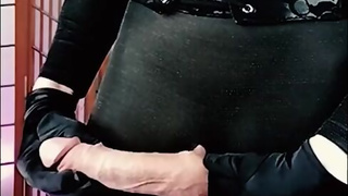 Sexy Trans Mistress will make you suck cock and eat cum for a price