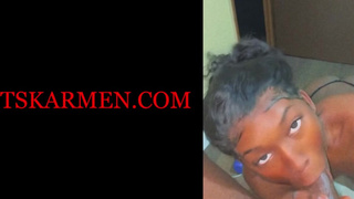 Black Shemale Blowjob