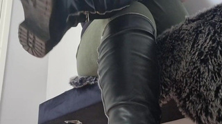 Dangling with my boots on. What is on your mind right now?????