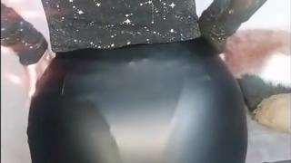 DANCE IN LEATHER DRESS