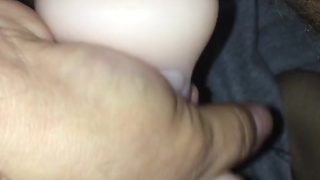 FTM Transman Fucking Fleshlight With Pumped Cock Cum Inside Pussy