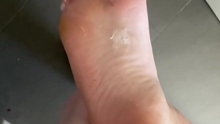 Spitting on my soles