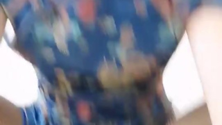 Satin Cheongsam - Japanese Crossdresser wearing Blue China Dress: FULL VID ON ONLYFANS