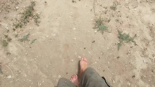 Feet Worship. Watch me walk barefoot, get messy with mud and then clean my beautiful dirty feet.