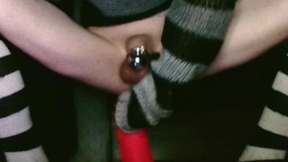 TS Webcam Anal (Multiple Orgasms in chastity)