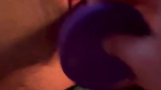 FTM trans man getting fucked with dildo until shaking orgasm and moaning