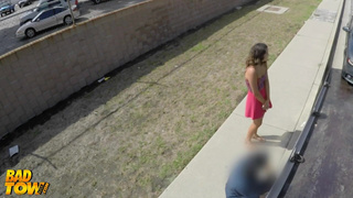 Bad Tow Truck - Brunette cheats on bf for a tow