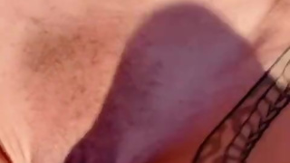 Fit Asian girl shows off her six pack abs, big clit, and tight pussy