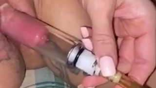 Pumping my sweet Clit before we fuck