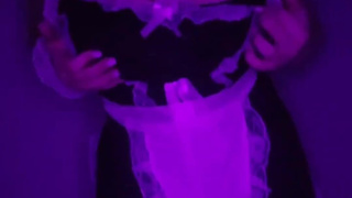 Beautiful maid with big tits dancing for you