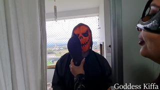 Goddess Kiffa and Mr Pine - Trick or treats EP 1 Foot pervert Sniff Kiffa flip flops and got caught