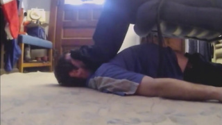 sock face footstool stomp