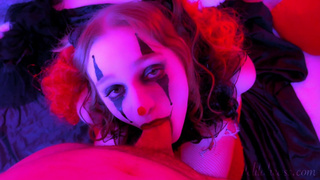 Kinky Clown Blowjob and Facial