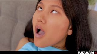 Real Life Futanari - May Thai Sucks and rides a huge fat Cock Of Her step sister