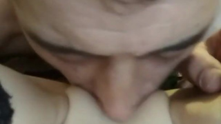 The mistress put on a chain and made her lick her wet hot pussy PussyLicking