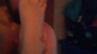 Smelling my stinky foot /foot fetish