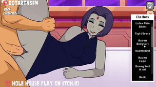 Raven Thick Thighs Spread By Muscular Man - Hole House