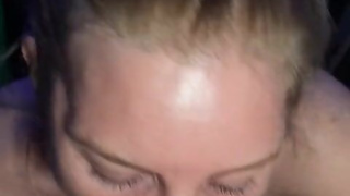 Fit blonde MILF fucked in car after gym 4K