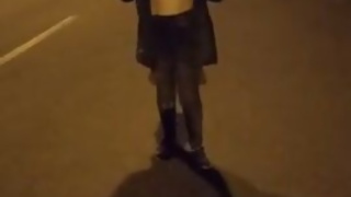 Risky Nude Milf Protest against Racism inside my hometown!!