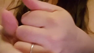 Putting lotion on my dry feet