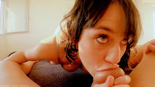 multiple pregnancy 30 weeks, fuck my mouth and my pussy, I swallow all his cum, belly exploded