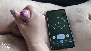 Can he cum in two minutes?