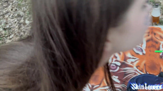 Nymphomaniac Asked To Fuck Her In The Woods. Public. POV