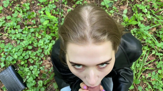RISKY PUBLIC SEX in the forest with Californiababe
