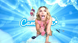 Petite Blonde Teen Cums Hard During VR Masturbation Session