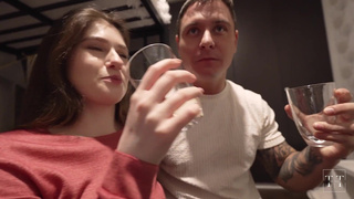 Picked up a cute girl and cum in her mouth in a college dorm