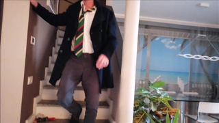 the schoolgirl fuck her teacher and seduce him with footjob and footworship