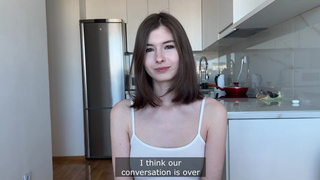 Neighbor wanted sex and the condom lost in her pussy