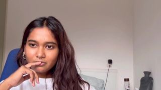 Petite Indian miaz reacts to Amanee
