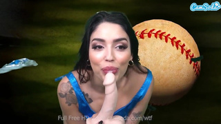 Hot Latina masturbates with dildo and rides Sybian till orgasm