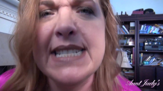 Aunt Judy's - Your Busty Step-Aunty Denise Gives You a Handjob (POV)