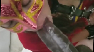 Throat Fucking a Captured White Girl Cum in Throat and Facial Explosion BBC