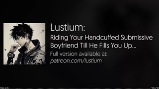 Riding Your Handcuffed Submissive Boyfriend Till He Fills You Up | [NSFW Audio] [Head] [BF ASMR]