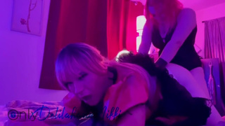 Sissy Femdom Nikki graziano/Daddy Delilah pegging and humiliation in maids outfit