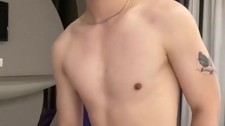 Asian boy jerk off for you