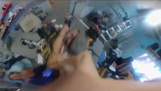 Big booty brazilian with big ass, big tits high heels gets pounded by muscular tattooed white dude!!