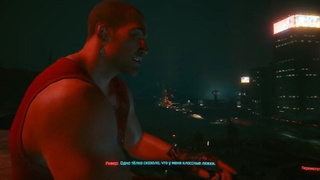 Cyberpunk 2077. Quick sex with a muscular cop. River is a good lover!