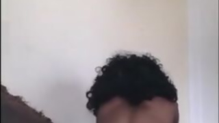 YOUNG EBONY RIDES BLACK BULL (CUMSHOT)