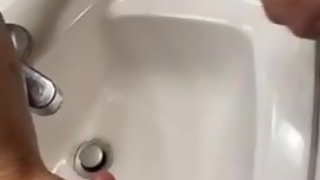 Clit ring on after pumping it then had some fun pissing w my boyfriend