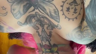 Goth Slut Gets Handcuffed And Throat Fucked Then Gives Sloppy Head With Facial