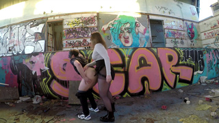 I dominate my husband in an abandoned pool