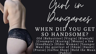 ASMR Your old babysitter Public Blowjob Creampie Goodboy